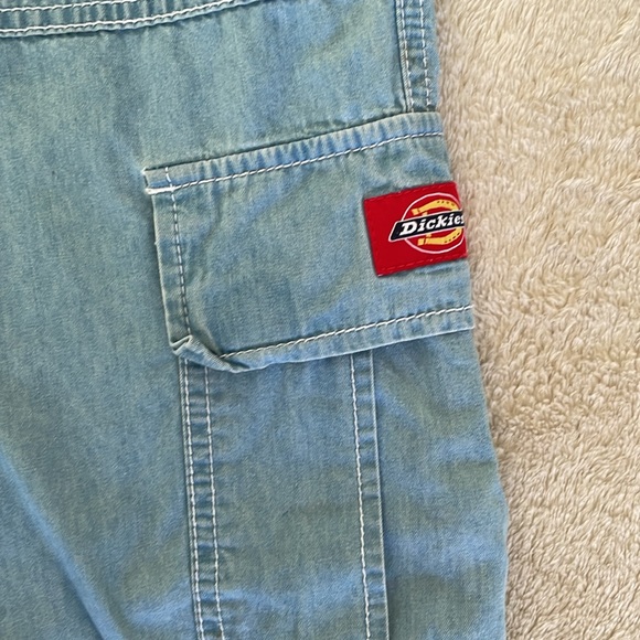 Dickies Light Denim Drawstring Cargo Pants - Picture 10 of 13